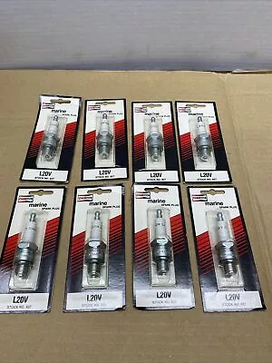 Eight  Champion Marine Spark Plugs L20V  837   SP 100 • $19.99