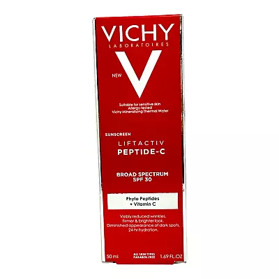 Vichy Liftactiv Peptide-C Broad Spectrum SPF 30 Sunscreen 50ml/1.69fl.oz. New  • $15.95