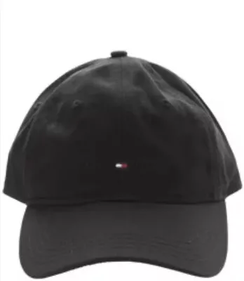 Tommy Hilfiger Men's AM Tonal Hilfiger Logo Cap TH Deep Black Tonal • $25