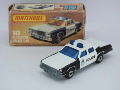 £0.99 • Buy MATCHBOX SUPERFAST BOXED PLYMOUTH GRAN FURY POLICE CAR No.10 IN K BOX 1982