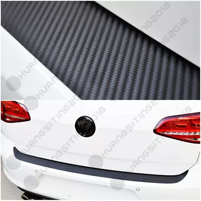 4D Car Carbon Fiber Rear Guard Bumper Protector Trim Cover Stickers US Fast Ship • $8.81