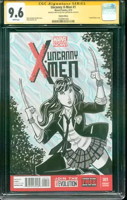 Uncanny X Men 1 CGC SS 9.6 Slayton Original Art X-23 Sketch 4/13 • $169.99