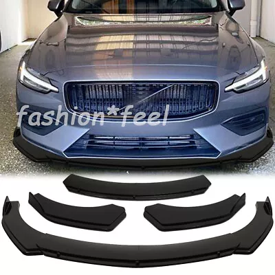 For Volvo S60 C30 V70 Front Bumper Lip Body Kits Chin Splitter Spoiler JDM Black • $89.77