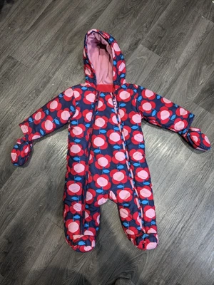 £4.50 • Buy M&S Snow/Pram Suit With Mitts. 3-6 Months. Geometric Design. 