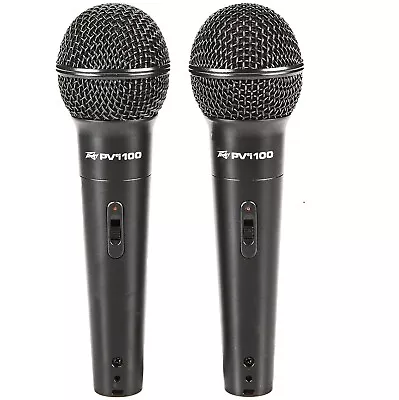 Peavey PVI-100 (2 Pack) Neodymium Capsule Dynamic Cardioid Wired Microphones • $49.99