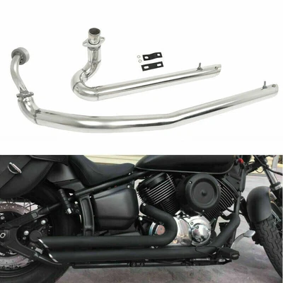 $309.99 • Buy Shortshot Staggered Exhaust Muffler Pipe For Yamaha V Star XVS1100 Classic Drag