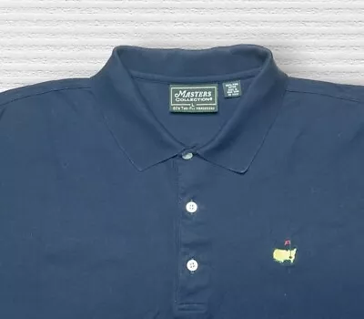 Masters Collection Augusta National Golf Club Polo Shirt Men’s Large Navy Blue • $19.95