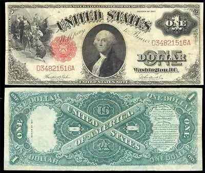 1917 ONE DOLLAR BILL GLOSSY POSTER PICTURE PHOTO Currency Money Washington 105 • $14.99