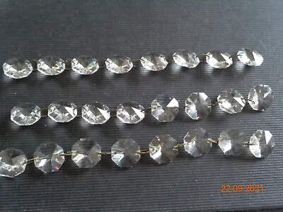 8 Small Replacement  Light Crystals X 3 Strips • £3