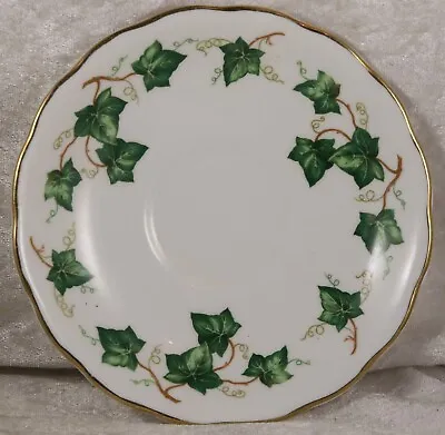 Colclough Bone China Ivy Pattern Pair Of Saucers Fluted Edge X 3 LOT K • £3