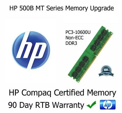 4GB DDR3 Memory RAM Upgrade HP 500B MT Series (PC3-10600U / 1333MHz Non-ECC) • £9.99