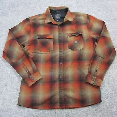 Roark Pendleton Wool Flannel Button Up Long Sleeve Shirt Mens Large *Patched • $24.99