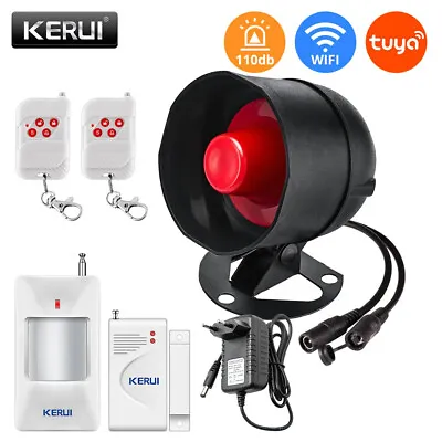 KERUI Wifi Tuya APP Wireless Alarm System Smart Home Security Siren Remote Alert • $8.85