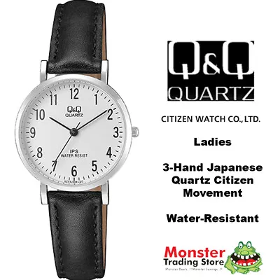 Aussie Seller Ladies Leather Band Watch Citizen Made Qz03j304 12-month Warranty • $39.20