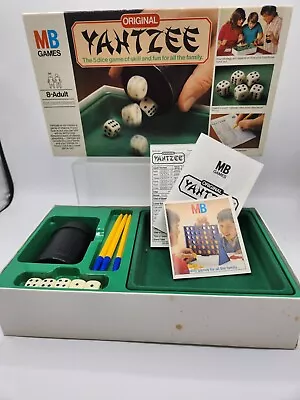 Vintage YAHTZEE Original Dice Board Game  1982 MB Games Complete Family Game • £12.99