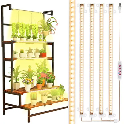 £9.29 • Buy LED Grow Light Tube Strip Full Spectrum Indoor Plants Fruits Veg Growing Lamp UK