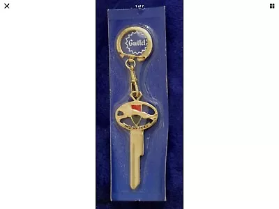 NOS Guild Chrysler Key Blank Key Chain Key Ring Accessory Mopar Jeep Ram Detroit • $28