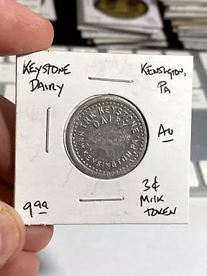 Keystone Dairy Kensington PA 3 Cent Milk Token • $9.99