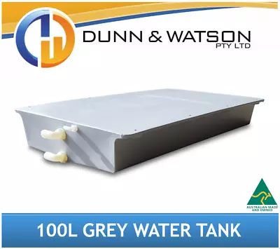 Heavy Duty 100 Litre Poly Grey Water Tank - Camper Trailer Caravans 4x4s 4wds • $410