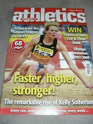 £0.99 • Buy Athletics Weekly Magazine Issue August 11 2004,Kelly Sotherton.