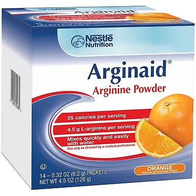 Nestle Arginaid Oral Supplement Orange 0.32 Oz. Packet 14 Ct • $31.30