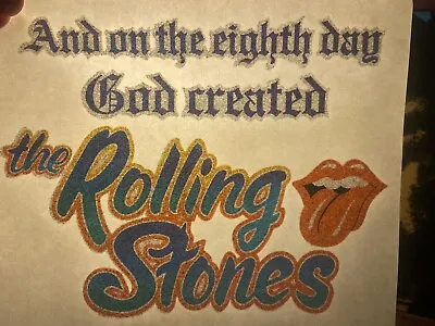 Rolling Stones Rock Band Vintage Original Transfer Iron On For Shirt RARE Jagger • $25