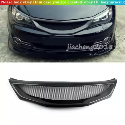 Carbon Fiber Front Mesh Grill Grille For 2008-2009 Subaru Impreza WRX  • $163