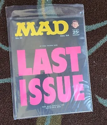 Mad Magazine #91 December 1964 - Free Shipping ***MARCH MADNESS SALE*** • $26