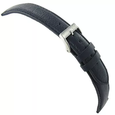 20mm Morellato Genuine Soft Calf Navy Blue Stitched Padded Watch Band • $22.95