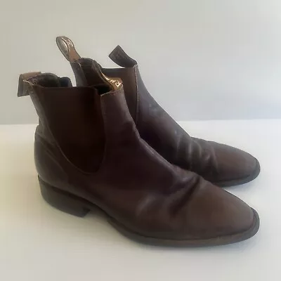 RM Williams - Chestnut Comfort Craftsmen Leather Boots - Size 8.5 HCF • $199.95