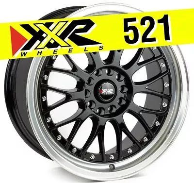 $885.11 • Buy XXR 521 18x8.5 5-100/5-114.3 +35 Gloss Black Wheels (Set Of 4) Classic Mesh
