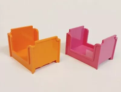 Lego Duplo Bed Bunkbeds For Bedroom House Building Bricks Lot Set Pink Orange  • $8.46