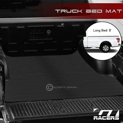 For 2015-2023 F150 8 Ft 96  Long Cab Rubber Truck Bed Floor Mat Carpet Liner V2 • $90