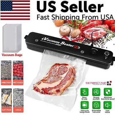 $7.95 • Buy Vacuum Sealer Machine Food Preservation Storage Saver Automatic With Seal Bag