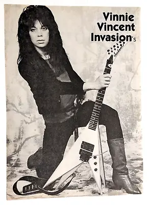 Vinnie Vincent Invasion / Ratt / Magazine Full Page Pinup Poster Clipping • $12.99