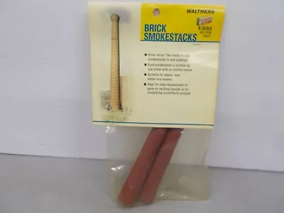 Walthers # 933-3289 ~ (2) Brick Smokestacks ~ N Scale • $17