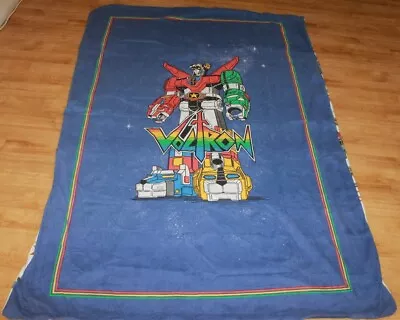 Vintage Voltron & Transformers Reversible Single Bed Quilt Cover 1980's • $52.19