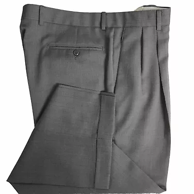 Mens Zanella Gentleman Pleated Wool Dress Pants 36  • $24.95