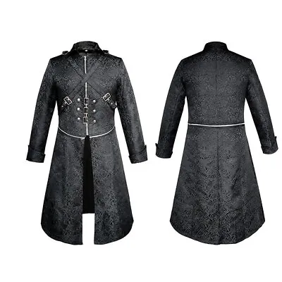 2024 New Retro Medieval Frock Baron Coat Halloween Role Play Cosplay Overcoat • $28.23