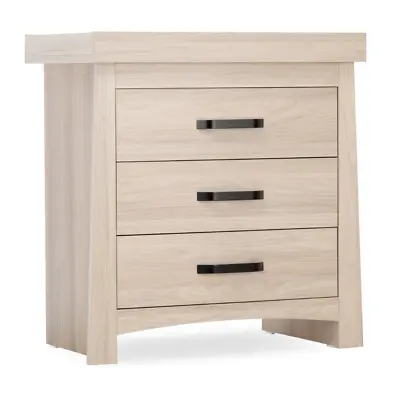Baby Dresser Changer With Removable Top - Isla Ash Changing Table With 3 Drawers • £299