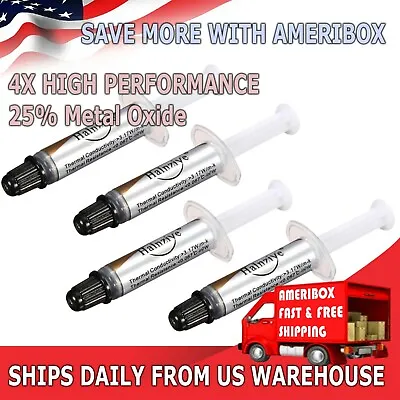 $3.99 • Buy 4X High Performance Silver Thermal Grease CPU Heatsink Compound Paste Syringe