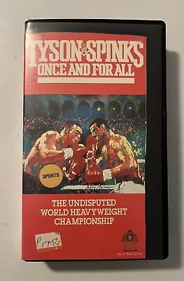 Mike Tyson  Spinks Once And For All VHS Video 1988  Rare Mike Tyson Plus Bonus  • $8.97