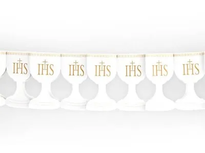 Holy Communion Christening Party Chalice Bunting Paper Garland IHS Decoration 3m • £6.99