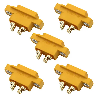 5pcs XT60E-M Mountable XT60 Male Plug Connector For RC Models Multicopter Motor • £5.51