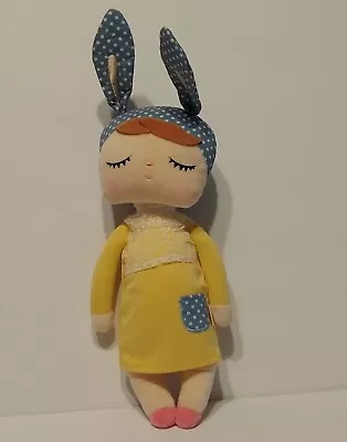 Me Too Plush Doll W/Bunny Ears And Yellow Dress 13  Beautiful Soft Stuffed Doll • $14.99