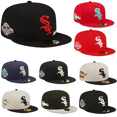 NEW Chicago White Sox NEW ERA Baseball Cap 59FIFTY 5950 MLB Fitted Cap • $19.99