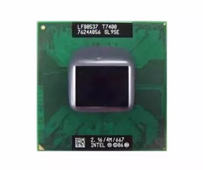 Intel Core 2 Duo T7400 2.16 GHz Dual-Core 4M/667 Processor SL9SE Mobile Laptop • $12.66