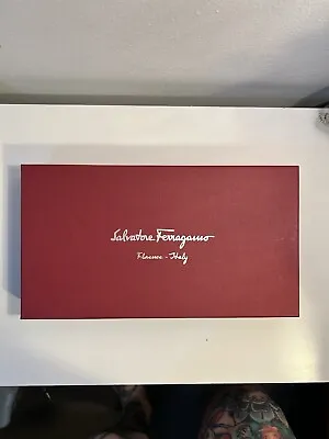 Salvatore Ferragamo Gancini Calf Leather Women’s Purple Flat Pouch / Clutch • $300