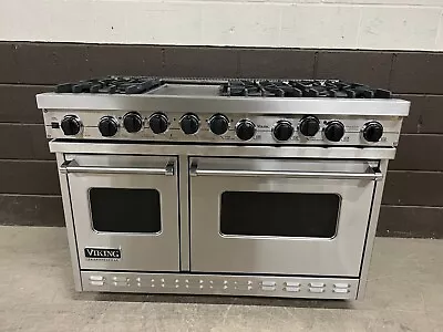 VIKING VDSC487-6GSS - 48 PRO Dual Fuel Range Oven 4  Burner + Griddle Stainless • $1