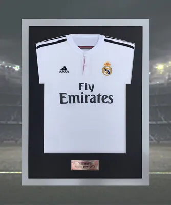 £46.95 • Buy Frame For Football Shirt-signed Shirt Frame-free Plaque Silver Frame Black Mount